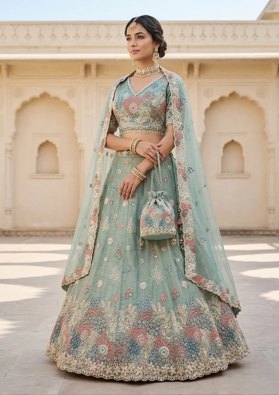 Reception Wear Lehenga Set